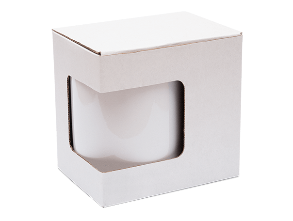Pudełka na kubki tektura biało-szara